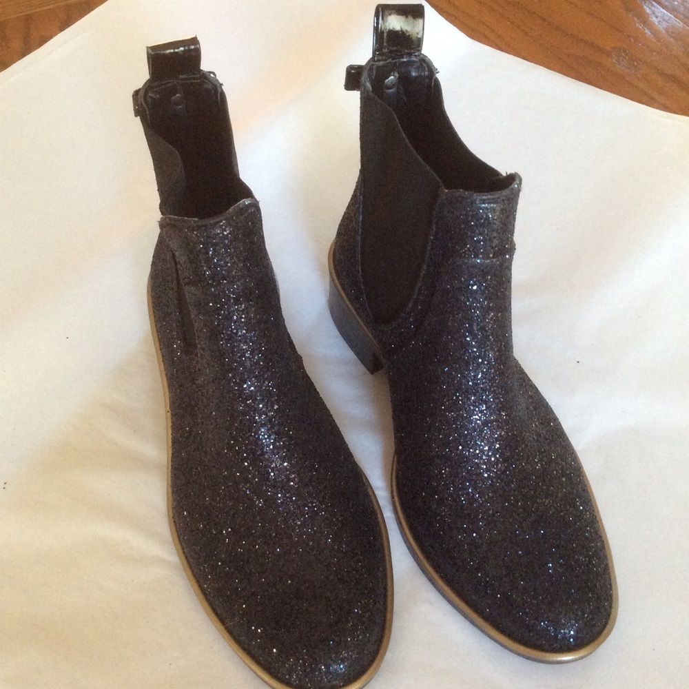 Kate Spade Glitter Sparkly Chelsea Ankle Booties - Picture 9 of 11